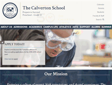 Tablet Screenshot of calvertonschool.org